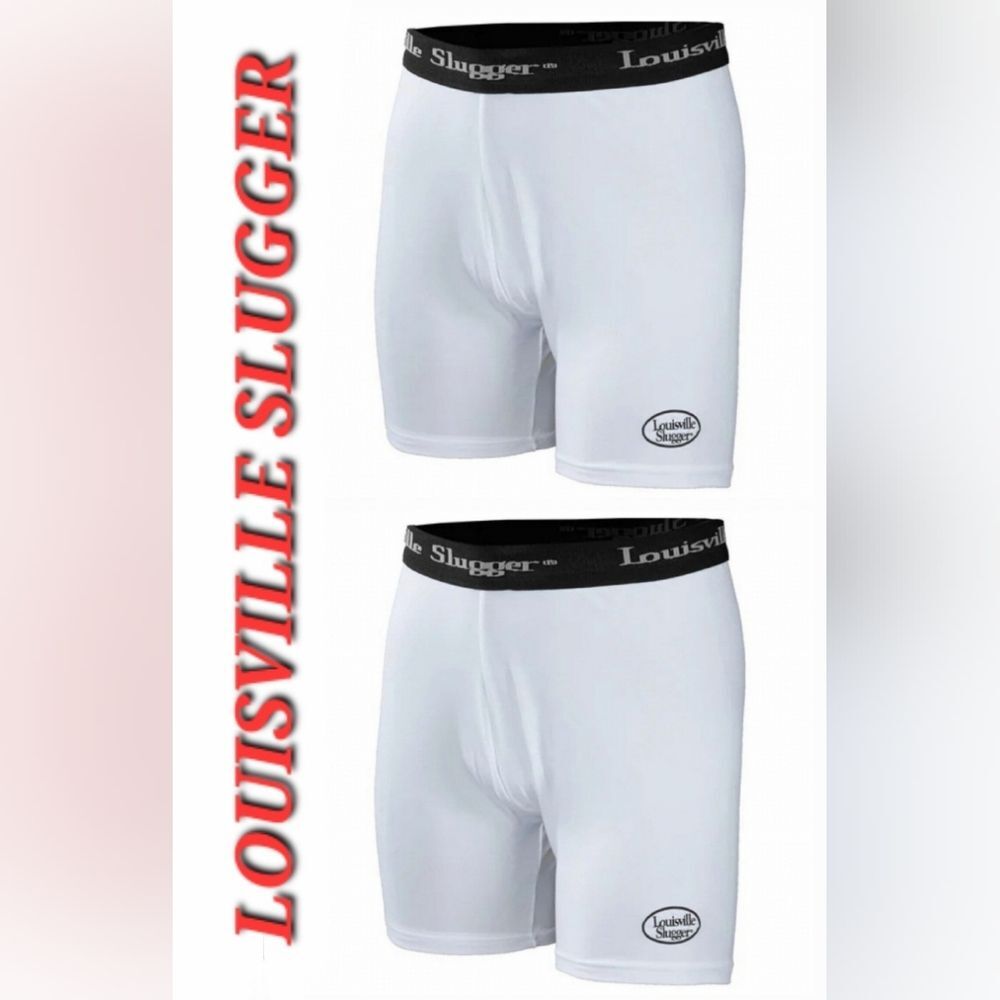 LOUISVILLE SLUGGER 2-pack Women's Compression Sliding Shorts Softball Size M